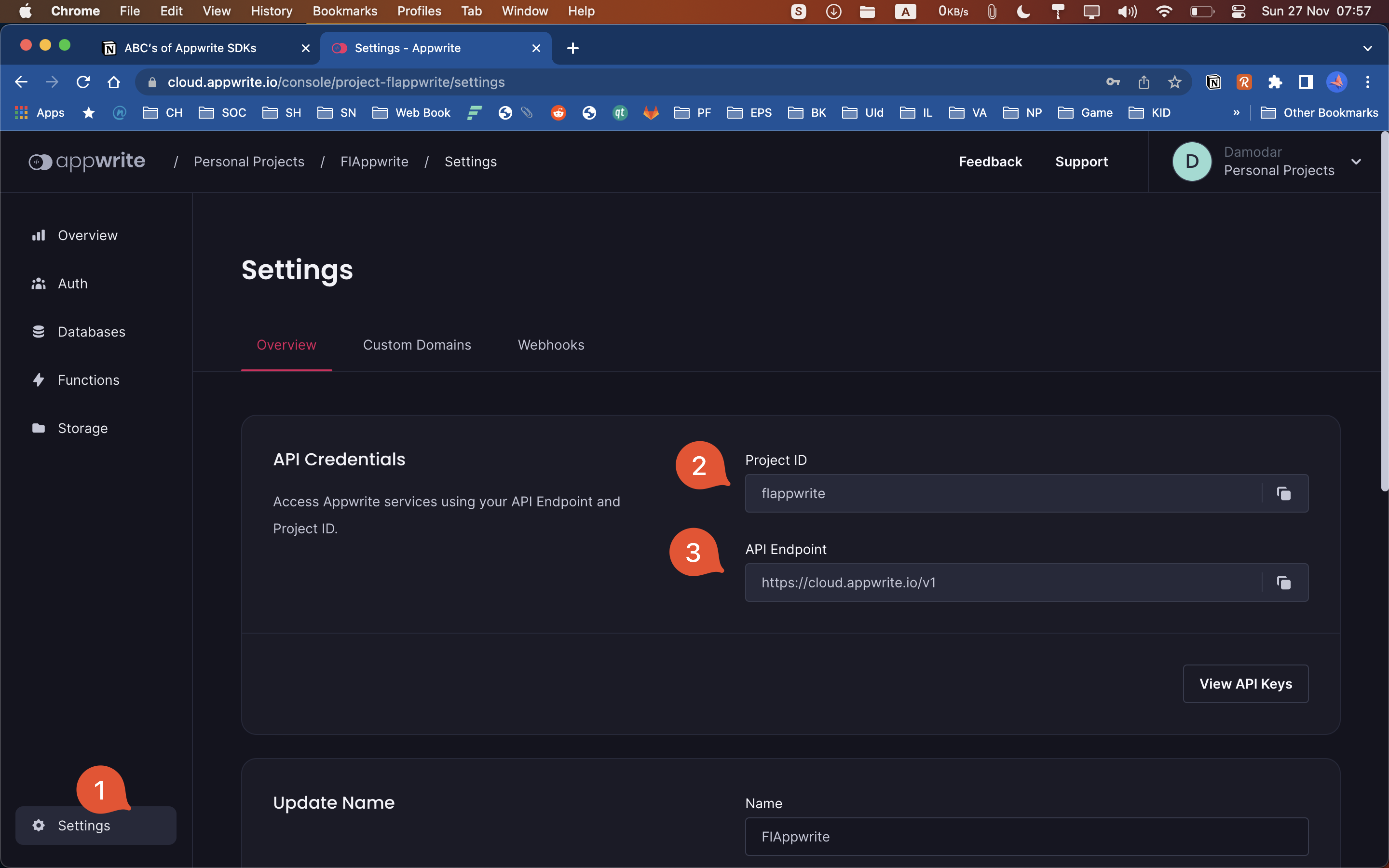 Project Settings